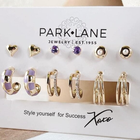 Park Lane Jewelry - Boutique Bundle Earrings Purple Lavender and Gold